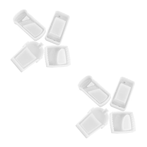 Angoily 2 Sätze Teiliges Diy Silikonform Kristall Epoxidharz Gießform Für Treibsand Süßigkeiten Kekse Und Getränke Für Anhänger Dekoration Und Bastelprojekte 4 Stücke * 2 von Angoily