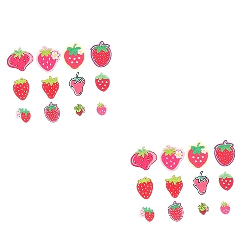 Angoily 2 Sätze Teiliges Erdbeer Muster Aufnäher Gestickte Patches Für Kleidung Taschen Und Diy Dekorationen Zum Abdecken Von Löchern Und Verschönern Von Kleidungsstücken 12 Stück * 2 Angoily 2 Sätze Teiliges Erdbeer Muster Aufnäher Gestickte Patches Für Kleidung Taschen Und Diy Dekorationen Zum Abdecken Von Löchern Und Verschönern Von Kleidungsstücken 12 Stück * 2 von Angoily