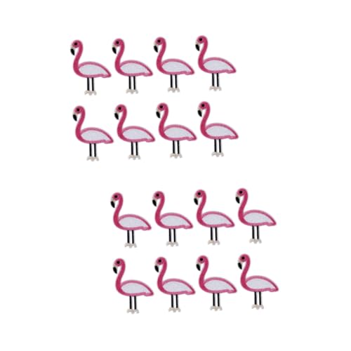 Angoily 2 Sätze Teiliges Flamingo Stickerei Patches Für Jeans Kleidung Und Diy Projekte Selbstklebende Applikationen Zur Verschönerung Und Reparatur Von Bekleidung 12 Stück * 2 von Angoily