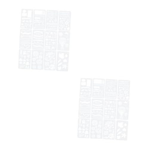 Angoily 2 Sätze Teiliges Malschablonen Für Diy Zeichnungen Lustige Scrapbook Vorlagen Für Zufälliger Stil Weiß 12 Stück * 2 Angoily 2 Sätze Teiliges Malschablonen Für Diy Zeichnungen Lustige Scrapbook Vorlagen Für Zufälliger Stil Weiß 12 Stück * 2 von Angoily