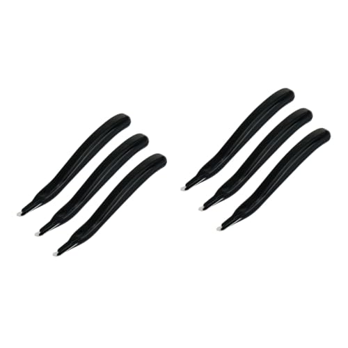 Angoily 2 Sätze Teiliges Nagelentferner Handlicher Leichter Tackerentferner Aus Kunststoff Schwarz Für Müheloses Entfernen Von Klammern Ohne Beschädigung 3 Stücke * 2 von Angoily