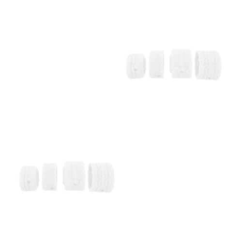 Angoily 2 Sätze Teiliges Nonelastischem Spitzenband Polyester Spitzenborte Für Diy Bekleidungsaccessoires Handwerk Und Mehr Weiß 4 Stück * 2 von Angoily