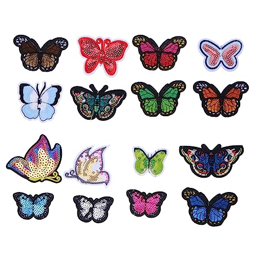 Angoily 2 Sätze Teiliges Schmetterlings Bügeleisen Patches Stickerei Applikationen Für Kleidung Dekoration Und Reparatur Von Jeans Shirts Taschen Und Mehr 16 Stück * 2 Angoily 2 Sätze Teiliges Schmetterlings Bügeleisen Patches Stickerei Applikationen Für Kleidung Dekoration Und Reparatur Von Jeans Shirts Taschen Und Mehr 16 Stück * 2 von Angoily