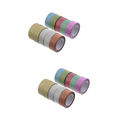 Angoily 2 Sätze Teiliges Scrapbook Dekoratives Washi Klebeband Glitzer Diy Masking Tapes Mixed Color Für Scrapbooking Kalender Kunsthandwerk Und 10 Stück * 2 Angoily 2 Sätze Teiliges Scrapbook Dekoratives Washi Klebeband Glitzer Diy Masking Tapes Mixed Color Für Scrapbooking Kalender Kunsthandwerk Und 10 Stück * 2 von Angoily