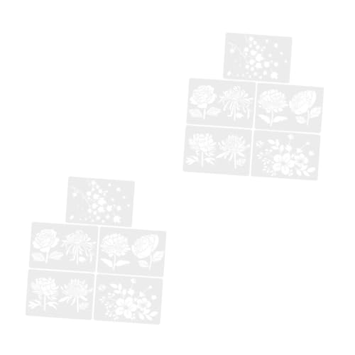 Angoily 2 Sätze Teiliges Set Blumenschablonen Diy Malvorlagen Wiederverwendbarem Pet Für Kreative Projekte Für Erwachsene Für Zeichentechniken Und Handwerkskunst 5 Stück * 2 Angoily 2 Sätze Teiliges Set Blumenschablonen Diy Malvorlagen Wiederverwendbarem Pet Für Kreative Projekte Für Erwachsene Für Zeichentechniken Und Handwerkskunst 5 Stück * 2 von Angoily