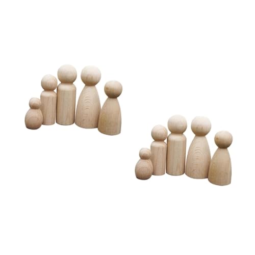 Angoily 2 Sätze Teiliges Set Diy Holzpuppen Zum Bemalen Kreative Holzfiguren Für Unvollendete Puppen Für Kreative Bastelprojekte Geeignet Für 5 Stück * 2 Angoily 2 Sätze Teiliges Set Diy Holzpuppen Zum Bemalen Kreative Holzfiguren Für Unvollendete Puppen Für Kreative Bastelprojekte Geeignet Für 5 Stück * 2 von Angoily