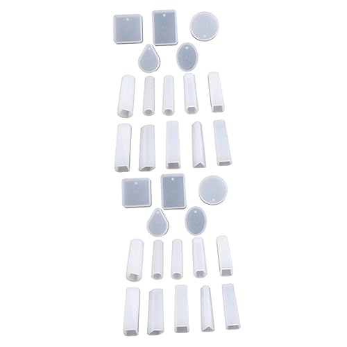 Angoily 2 Sätze Teiliges Set Silikon Schmuckformen für Anhänger und Ohrringe Diy Gießformen für Epoxidharz Säulen und Ohrstecker für Kreative Schmuckherstellung von Angoily