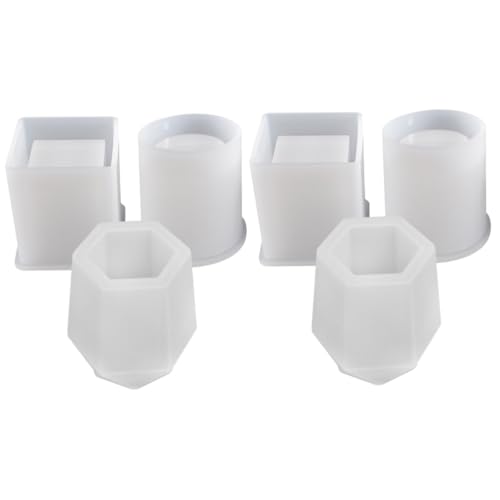 Angoily 2 Sätze Teiliges Silikon Gießform Für Stifthalter Diy Epoxidharz Formen Für Aufbewahrung Und Dekoration Sicher Und Langlebig Für Persönliche Und Bastelprojekte 3 Stück * 2 Angoily 2 Sätze Teiliges Silikon Gießform Für Stifthalter Diy Epoxidharz Formen Für Aufbewahrung Und Dekoration Sicher Und Langlebig Für Persönliche Und Bastelprojekte 3 Stück * 2 von Angoily