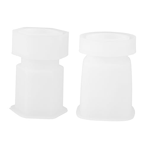 Angoily 2 Sätze Teiliges Silikon Gießform für Aufbewahrungsgläser mit Diy Craft Mould für Resin Dekorationen und Projekte von Angoily