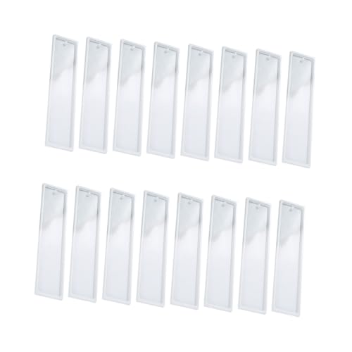 Angoily 2 Sätze Teiliges Silikonmold Für Handgemachte Lesezeichen Rechteckige Epoxidharz Form Für Diy Projekte Und Kreative Bastelideen 8 Stücke * 2 von Angoily