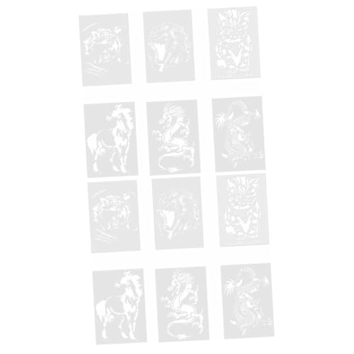 Angoily 2 Sätze Teiliges Tier Malschablonen Für Lustige Cartoon Designs Kreativität Und Feinmotorik Für Diy Projekte Und Kunsthandwerk 6 Stück * 2 von Angoily
