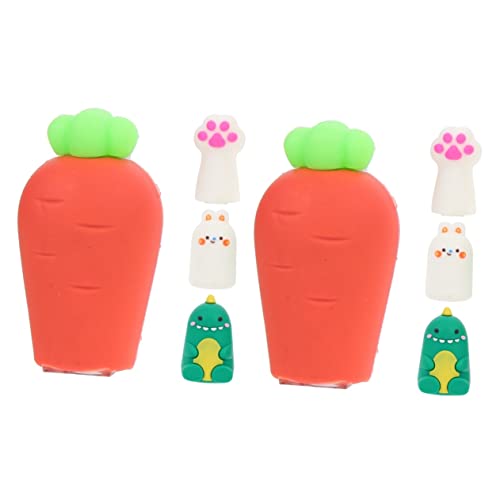 Angoily 2 Sätze Teiliges Tiermotiv Anspitzer Cartoon Design Handanwendung Schul Und Bürozubehör Für Sicher Und Einfach Zu Bedienen 4 Stück * 2 von Angoily