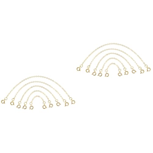 Angoily 2 Sätze Teiliges Verlängerungsketten Für Armbänder Diy Schmuckherstellung Hochwertige Verlängerungskette Für Personalisierten Schmuck Goldfarben Für 5 Stück * 2 von Angoily