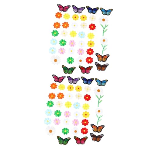 Angoily 2 Sätze Teiliges Von Daisy Und Schmetterlings Bügelflicken Bestickte Patches Zum Aufbügeln Für Kleidung Jacken Taschen Und Diy Projekte Einfach Zu Verwenden Und 39 Stück * 2 von Angoily