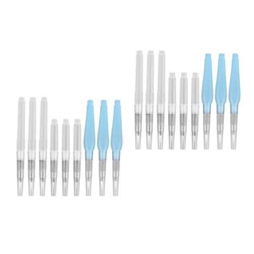 Angoily 2 Sätze Teiliges Wasserinjektionspinsel Wassertank Füllfederhalter für Aquarellmalerei und Schreibübungen Lange und Kurze Stifte Verschiedenen Farben für Kunststudenten von Angoily