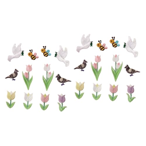 Angoily 2 Sätze Tiermotiv Aufnäher Zum Aufbügeln Cartoon Vögel Selbstklebende Stoffpatches Für Kleidung Taschen Und Diy Deko Langlebig Und Hautfreundlich 12 Stück * 2 Angoily 2 Sätze Tiermotiv Aufnäher Zum Aufbügeln Cartoon Vögel Selbstklebende Stoffpatches Für Kleidung Taschen Und Diy Deko Langlebig Und Hautfreundlich 12 Stück * 2 von Angoily
