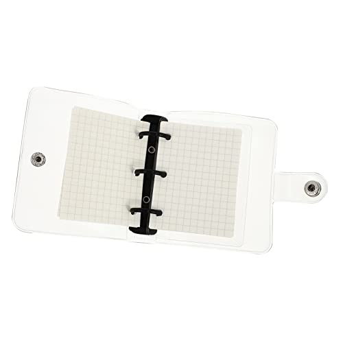 Angoily 2 Sätze Transparentes PVC Notizbuch mit Drei Löchern Mini Ringbuch mit Kariertem Innenteil und Transparenten PVC Hüllen für Notizen und Planung Angoily 2 Sätze Transparentes PVC Notizbuch mit Drei Löchern Mini Ringbuch mit Kariertem Innenteil und Transparenten PVC Hüllen für Notizen und Planung von Angoily