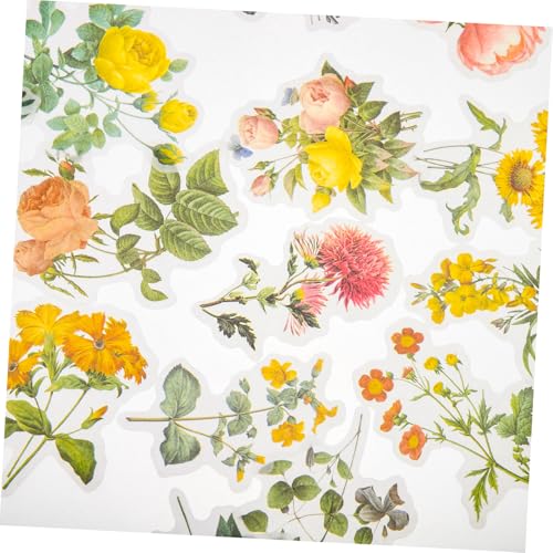 Angoily 2 Sätze Vintage Blumenaufkleber Retro Blumen Sticker für Tagebuch Scrapbook DIY Dekoration mit Premium Papier Starker Haftung Kreative Gartendekoration Angoily 2 Sätze Vintage Blumenaufkleber Retro Blumen Sticker für Tagebuch Scrapbook DIY Dekoration mit Premium Papier Starker Haftung Kreative Gartendekoration von Angoily