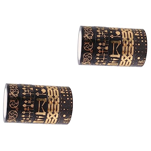 Angoily 2 Sätze Washi Tape Dekoratives Klebeband Farbige Muster Für Diy Handwerk Scrapbooking Geschenkverpackung Und Fotoalben Einfach Abziehbar Und Rückstandsfrei 5 Rollen * 2 von Angoily