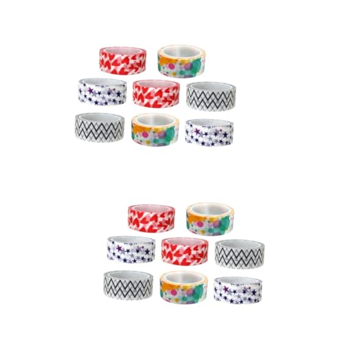 Angoily 2 Sätze Washi Tape Teiliges Diy Dekoband Mit Bunten Cartoon Motiven Klebeband Für Scrapbooking Tagebuch Und Bastelprojekte Handreißbar Und Vielseitig Einsetzbar 8 Stück * 2 Angoily 2 Sätze Washi Tape Teiliges Diy Dekoband Mit Bunten Cartoon Motiven Klebeband Für Scrapbooking Tagebuch Und Bastelprojekte Handreißbar Und Vielseitig Einsetzbar 8 Stück * 2 von Angoily