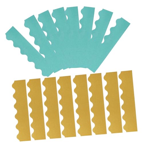 Angoily 2 Sätze Wellenförmiger Bulletin Board Selbstklebende Dekoration für Klassenräume pro Set Gold und Grün für Tafel und Pinnwandgestaltung Angoily 2 Sätze Wellenförmiger Bulletin Board Selbstklebende Dekoration für Klassenräume pro Set Gold und Grün für Tafel und Pinnwandgestaltung von Angoily
