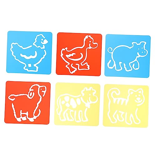 Angoily 2 Sätze Zeichenschablonen Wiederverwendbare Kunststoff Malschablonen für Teiliges Set Doodle Board Vorlage für Zeichnen und Malen Angoily 2 Sätze Zeichenschablonen Wiederverwendbare Kunststoff Malschablonen für Teiliges Set Doodle Board Vorlage für Zeichnen und Malen von Angoily