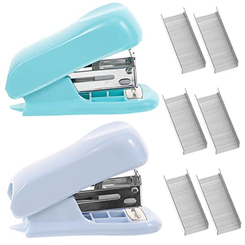 Angoily 2 Sets Hefter Set Hefter Bürohefter Mit Heftklammern Hefter Klassenzimmer Kompakthefter Multifunktionaler Kleiner Hefter Desktop Hefter Handhefter Handhefter Pp von Angoily