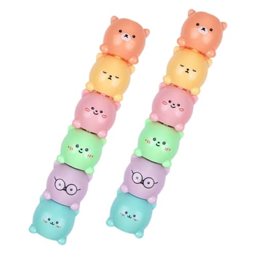 Angoily 2 Sets Textmarker Kunstmarker Süßer Kinderstift Kleiner Cartoon Lese Textmarker Bärenform Textmarker Für Die Schule Textmarker Marker Kawaii Kunststoff Angoily 2 Sets Textmarker Kunstmarker Süßer Kinderstift Kleiner Cartoon Lese Textmarker Bärenform Textmarker Für Die Schule Textmarker Marker Kawaii Kunststoff von Angoily