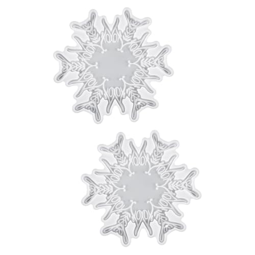 Angoily 2 Stck. Diy Silikonform Schneeflocken Untersetzer Gießform für Epoxidharz Weihnachtsdekoration Langlebig Leicht zu Reinigen Kreativ Gestaltbar für Bastelprojekte Geeignet Angoily 2 Stck. Diy Silikonform Schneeflocken Untersetzer Gießform für Epoxidharz Weihnachtsdekoration Langlebig Leicht zu Reinigen Kreativ Gestaltbar für Bastelprojekte Geeignet von Angoily