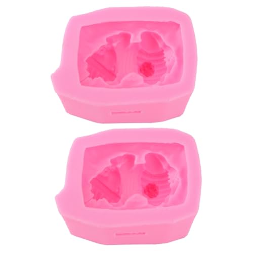 Angoily 2 Stck. Silikon Backform für Kuchen und Dekoration Formen für Desserts und Seifen Hochwertige Ungiftige Silikonmoulds mit Einzigartigem Design für Kreative Backprojekte von Angoily