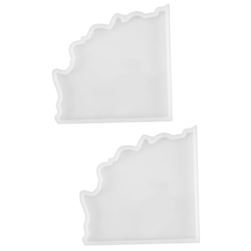 Angoily 2 Stck. Silikonform Untersetzer Gießform für Diy Bastelprojekte Unregelmäßiges Design Leicht zu Entformen Langlebig und Wiederverwendbar für Kreative und Dekorationen Angoily 2 Stck. Silikonform Untersetzer Gießform für Diy Bastelprojekte Unregelmäßiges Design Leicht zu Entformen Langlebig und Wiederverwendbar für Kreative und Dekorationen von Angoily