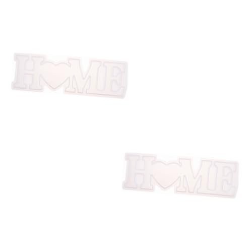 Angoily 2 Stck. Silikonform für Kreative Diy Ornamente Englische Wörter Gießform Langlebig Flexibel und Wiederverwendbar für Resin Projekte und Handgemachte Dekorationen Angoily 2 Stck. Silikonform für Kreative Diy Ornamente Englische Wörter Gießform Langlebig Flexibel und Wiederverwendbar für Resin Projekte und Handgemachte Dekorationen von Angoily
