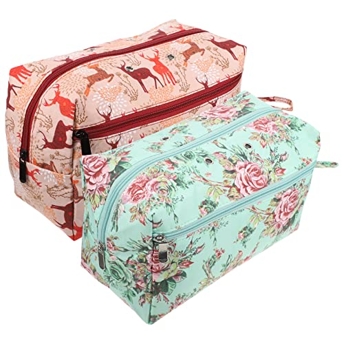 Angoily 2 Stück Aufbewahrungstasche für Wolle Praktische Häkeltasche mit Reißverschluss für Strickwerkzeuge und Garn Kompakte Organizer Tasche für Handarbeiten und Reisen Angoily 2 Stück Aufbewahrungstasche für Wolle Praktische Häkeltasche mit Reißverschluss für Strickwerkzeuge und Garn Kompakte Organizer Tasche für Handarbeiten und Reisen von Angoily