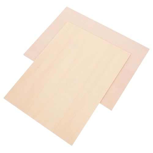 Angoily 2 Stück Balsaholzplatten Unbearbeitet für DIY Projekte Doppelseitige Holzbrettchen für Gravuren Malerei und Drucktechnik für Künstler und Bastelarbeiten Angoily 2 Stück Balsaholzplatten Unbearbeitet für DIY Projekte Doppelseitige Holzbrettchen für Gravuren Malerei und Drucktechnik für Künstler und Bastelarbeiten von Angoily