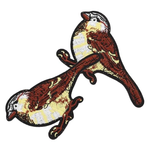 Angoily 2 Stück Bestickter Logo Bird Badge Logo Süßer Fleck Patch-aufkleber Für Kleidung Schmetterlingsflicken Zum Aufbügeln Stickerei-aufkleber Pailletten Patches Knievogelfleck Stoff Angoily 2 Stück Bestickter Logo Bird Badge Logo Süßer Fleck Patch-aufkleber Für Kleidung Schmetterlingsflicken Zum Aufbügeln Stickerei-aufkleber Pailletten Patches Knievogelfleck Stoff von Angoily