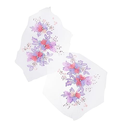 Angoily 2 Stück Blumenmuster Stickerei Patches Dekorative Applikationen für Kleidung Diy Bastelbedarf für Hochzeiten Stoffverzierungen Angoily 2 Stück Blumenmuster Stickerei Patches Dekorative Applikationen für Kleidung Diy Bastelbedarf für Hochzeiten Stoffverzierungen von Angoily