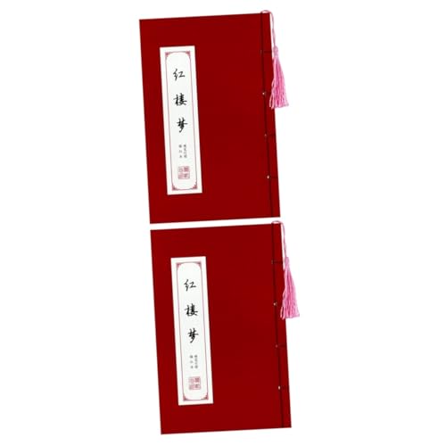 Angoily 2 Stück Chinesisches Kalligraphie Übungsbuch für Dream Of Füllfederhalter Schreibpapier für Erlernen Chinesischen Kultur Dickes für Professionelle Ergebnisse von Angoily