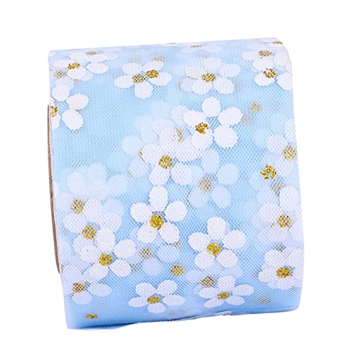 Angoily 2 Stück DIY Netzband mit Kleinem Pflaumenblütenmuster Handgemachtes Chiffon Geschenkband in Himmelblau Leichtes Langlebiges Dekoband für Kleidung und Haaraccessoires Angoily 2 Stück DIY Netzband mit Kleinem Pflaumenblütenmuster Handgemachtes Chiffon Geschenkband in Himmelblau Leichtes Langlebiges Dekoband für Kleidung und Haaraccessoires von Angoily