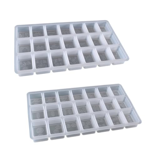 Angoily 2 Stück DIY Silikonformen für Epoxidharz Kreative Mahjong Gießformen Reißfest Leicht zu Entformen Waschbar und Langlebig für Heim dekor und Bastelprojekte Angoily 2 Stück DIY Silikonformen für Epoxidharz Kreative Mahjong Gießformen Reißfest Leicht zu Entformen Waschbar und Langlebig für Heim dekor und Bastelprojekte von Angoily