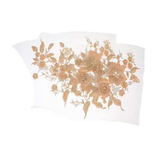 Angoily 2 Stück Dekorative Spitzenabziehbilder Stickflicken aufbügeln Stickereispitze Blumenapplikation Flicken für Bekleidung Reparaturflicken für Kleidung Kleiderflicken Polyester Golden Angoily 2 Stück Dekorative Spitzenabziehbilder Stickflicken aufbügeln Stickereispitze Blumenapplikation Flicken für Bekleidung Reparaturflicken für Kleidung Kleiderflicken Polyester Golden von Angoily