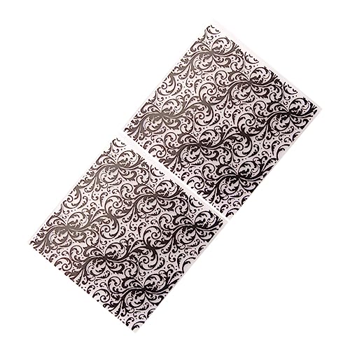 Angoily 2 Stück Diy Kunststoff Präge Schablonen für Bastelarbeiten Geprägtes Blumenmuster Wiederverwendbare Prägevorlage für Scrapbooking und Fotoalben von Angoily