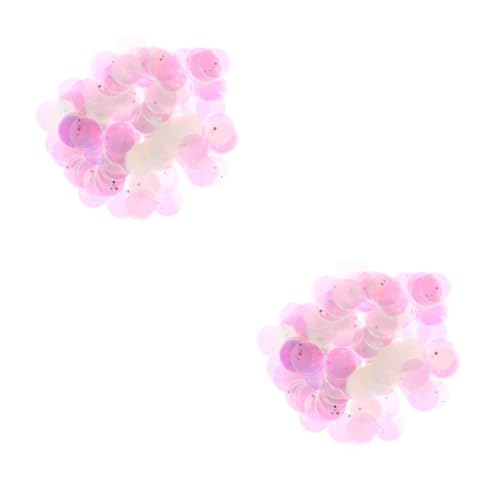 Angoily 2 Stück Diy Pailletten für Schmuck und Kleidung Runde Plastik Pailletten Bastelzubehör für Dekoration für Hochzeiten Partys und Projekte von Angoily