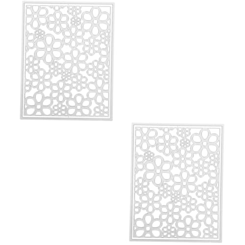 Angoily 2 Stück Diy Prägeschablone Karbonstahl Stanzformen für Kartenherstellung Scrapbooking und Bastelprojekte Langlebig und Benutzerfreundlich für Blumenmuster und Hintergründe von Angoily