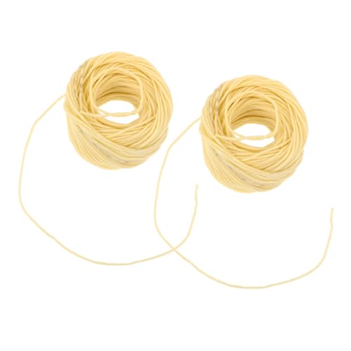 Angoily 2 Stück Docht Flachs für Kerzen Lange Vorgefertigte Hitzebeständige Wachsdochte für DIY Projekte mit Paraffin und Bienenwachs für Dekorative Kerzen und Familienaktivitäten Angoily 2 Stück Docht Flachs für Kerzen Lange Vorgefertigte Hitzebeständige Wachsdochte für DIY Projekte mit Paraffin und Bienenwachs für Dekorative Kerzen und Familienaktivitäten von Angoily
