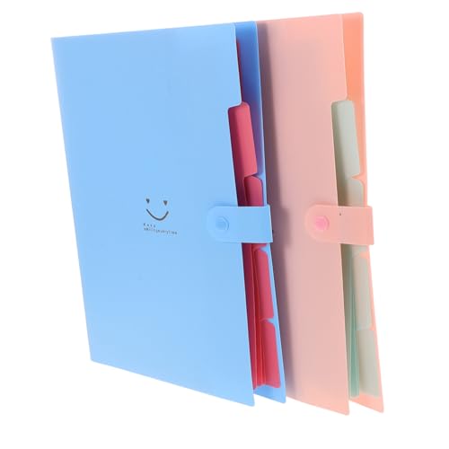 Angoily 2 Stück Dokumentenmappe Candy Farben Ordner mit Mehrfachfächern Große Kapazität Robuster Dokumenten Organizer für Büro und Schule Rosa Angoily 2 Stück Dokumentenmappe Candy Farben Ordner mit Mehrfachfächern Große Kapazität Robuster Dokumenten Organizer für Büro und Schule Rosa von Angoily