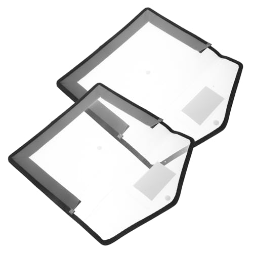 Angoily 2 Stück Dokumententasche Wasserdichte Transparente Ordner für Büro und Reisen Reißfest für Dokumente und Belege Organizer für Unterwegs von Angoily