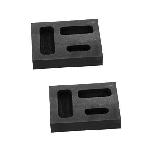 Angoily 2 Stück Drei-Loch-Graphitform Schmuck Weg Gießform Graphitformtiegel Schmelzform aus Metall Graphitkokillentiegel Graphitformen zum Schmelzen von Metall Form zum Gießen Schwarz Angoily 2 Stück Drei-Loch-Graphitform Schmuck Weg Gießform Graphitformtiegel Schmelzform aus Metall Graphitkokillentiegel Graphitformen zum Schmelzen von Metall Form zum Gießen Schwarz von Angoily