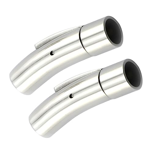 Angoily 2 Stück Druckknopf aus Edelstahl Lederarmband Verschluss Lederhalskette Verschluss Magnetverschluss Taschen Ende Zubehör zur Schmuckherstellung magnetischer Lederband-Endverschluss Angoily 2 Stück Druckknopf aus Edelstahl Lederarmband Verschluss Lederhalskette Verschluss Magnetverschluss Taschen Ende Zubehör zur Schmuckherstellung magnetischer Lederband-Endverschluss von Angoily