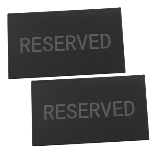 Angoily 2 Stück Edelstahl Reserved Tischschilder Gravur Reservierungsschilder für Hochzeit Restaurant Platzsparend Langlebig Leicht zu Reinigen Moderne Tischdekoration von Angoily