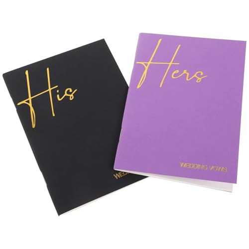 Angoily 2 Stück Elegante Gelübde Notizbücher für Braut und Bräutigam Linierte für Emotionale Zeremonie und Bleibende Erinnerungen Angoily 2 Stück Elegante Gelübde Notizbücher für Braut und Bräutigam Linierte für Emotionale Zeremonie und Bleibende Erinnerungen von Angoily